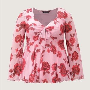 Floral Pink Top